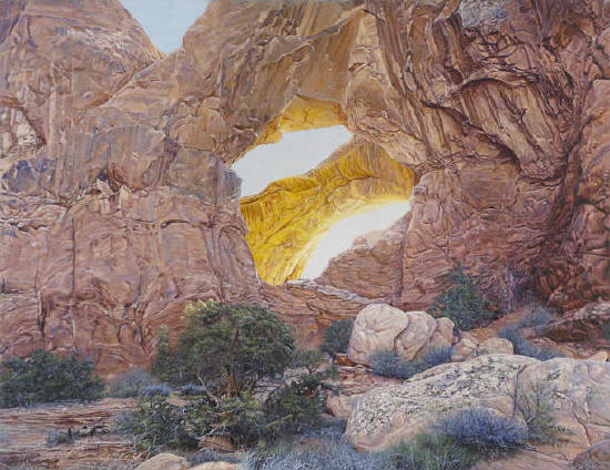 R. Geoffrey Blackburn Double Arch oil painting