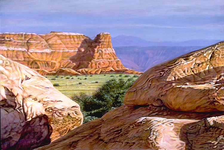 R. Geoffrey Blackburn High Desert Summer oil painting