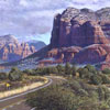R. Geoffrey Blackburn Road to Sedona oil painting