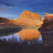 R. Geoffrey Blackburn"Twilight on the Colorado" oil painting index