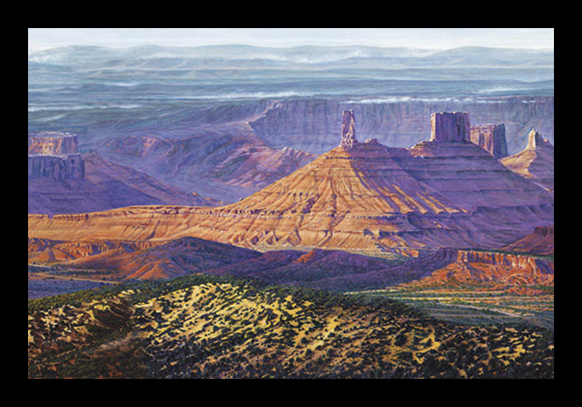 R. GeoffreyBlackburn"Castle Valley Thunder" oil painting