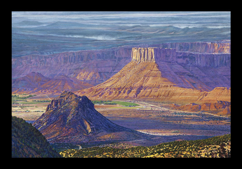R. Geoffrey Blackburn "Round Mountain" oil painting