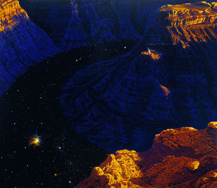 R. Geoffrey Blackburn Miners on the Edge Space Paintings 1
